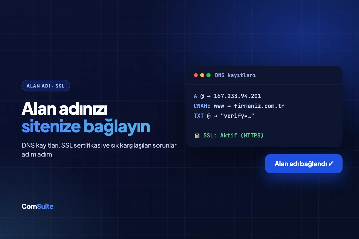 Kendi Alan Adınızı Web Sitesine Bağlama Rehberi (Domain + SSL)